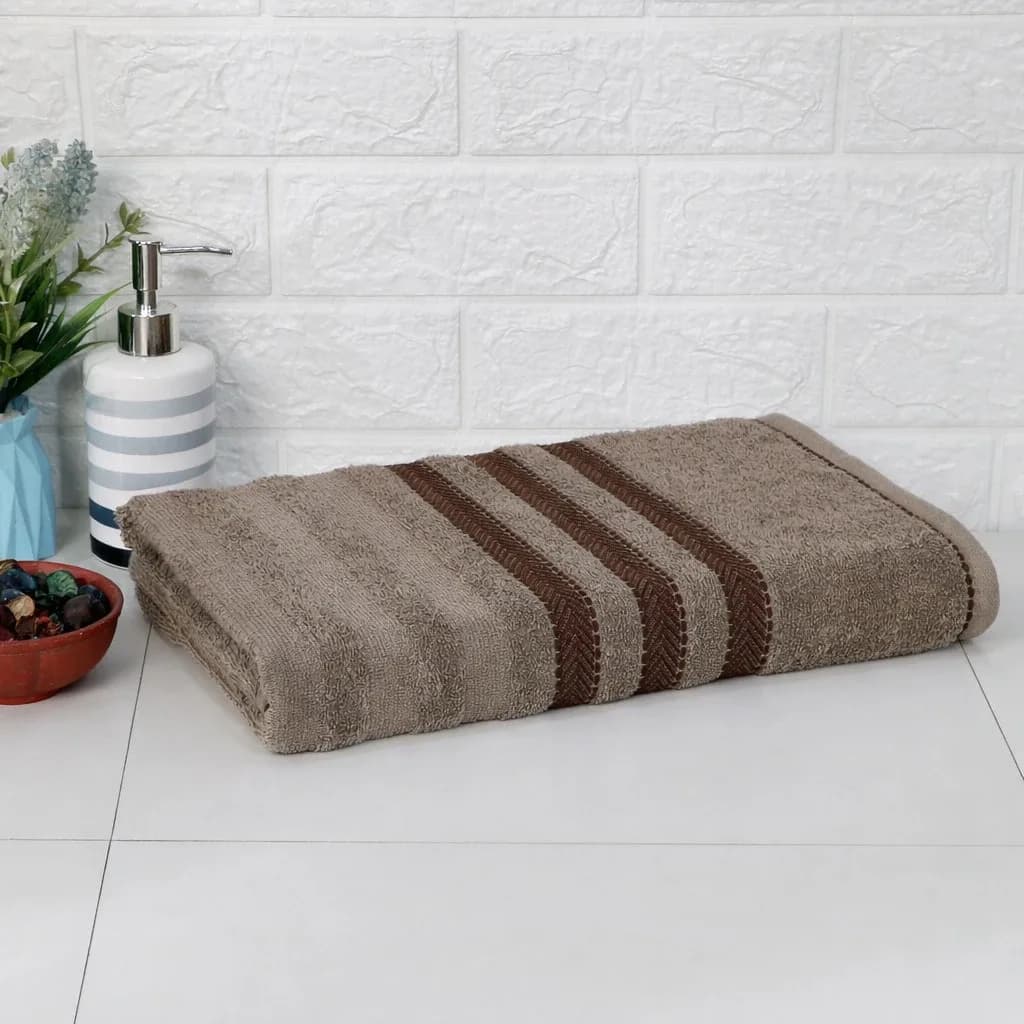Cozy Nest 100% Pure Cotton Towel | Set of 2| Unisex | Large Towel | Rise N Shine 100% Pure Cotton Towel | Set of 2 | Unisex | Large Towel | Zero Twist Towel