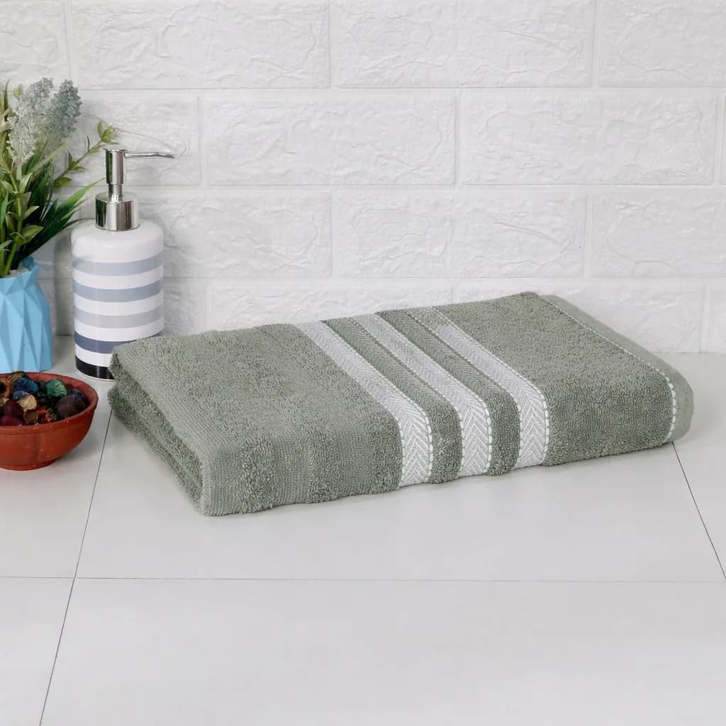 Cozy Nest 100% Pure Cotton Towel | Set of 2| Unisex | Large Towel | Rise N Shine 100% Pure Cotton Towel | Set of 2 | Unisex | Large Towel | Zero Twist Towel