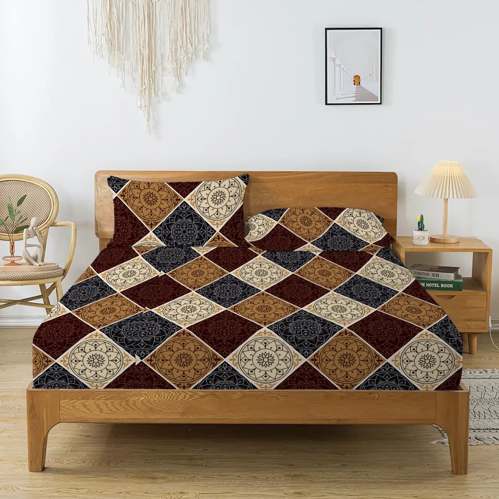 Coral Cloud Cotton Double 3Pc Bedding Set
