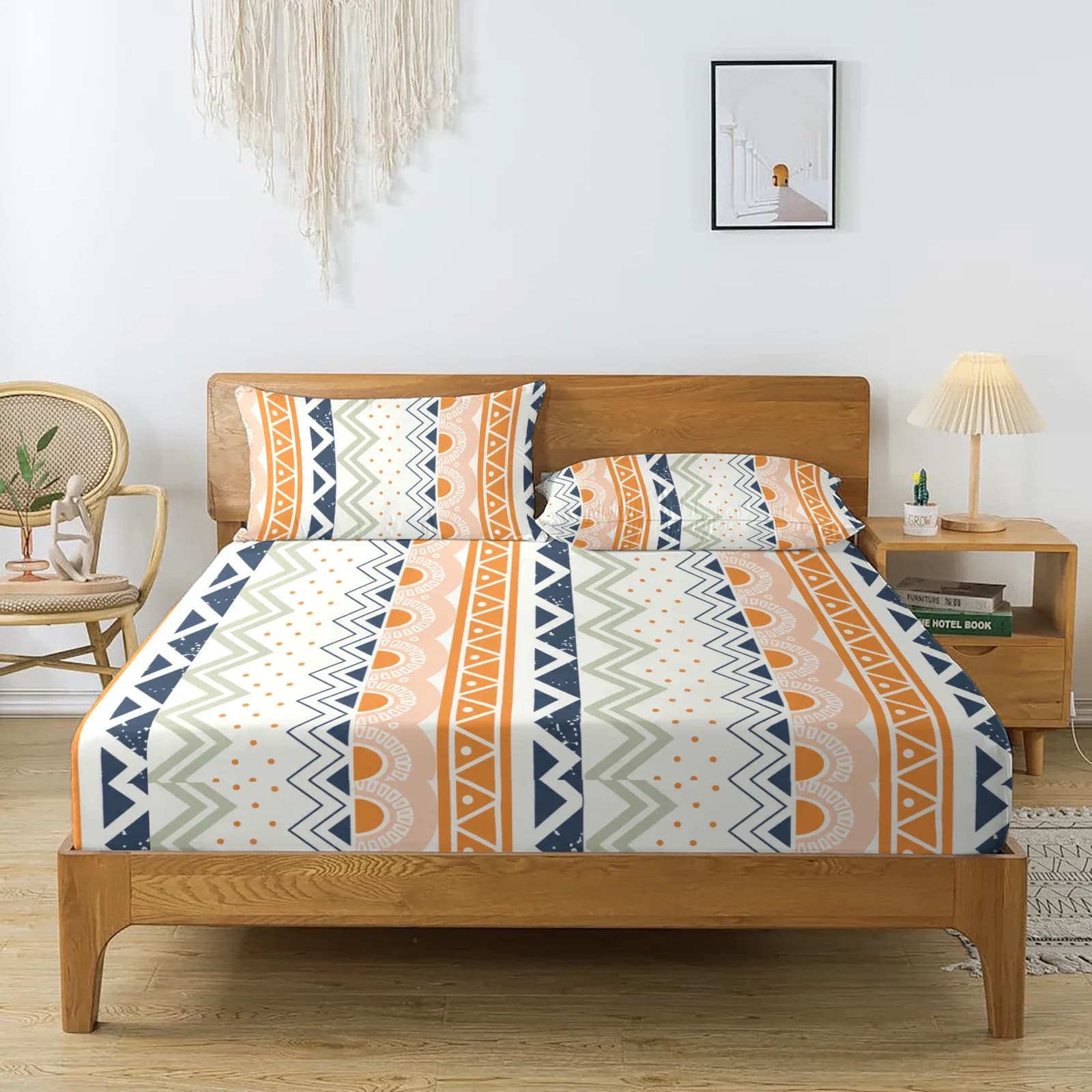 Coral Cloud Cotton Double 3Pc Bedding Set