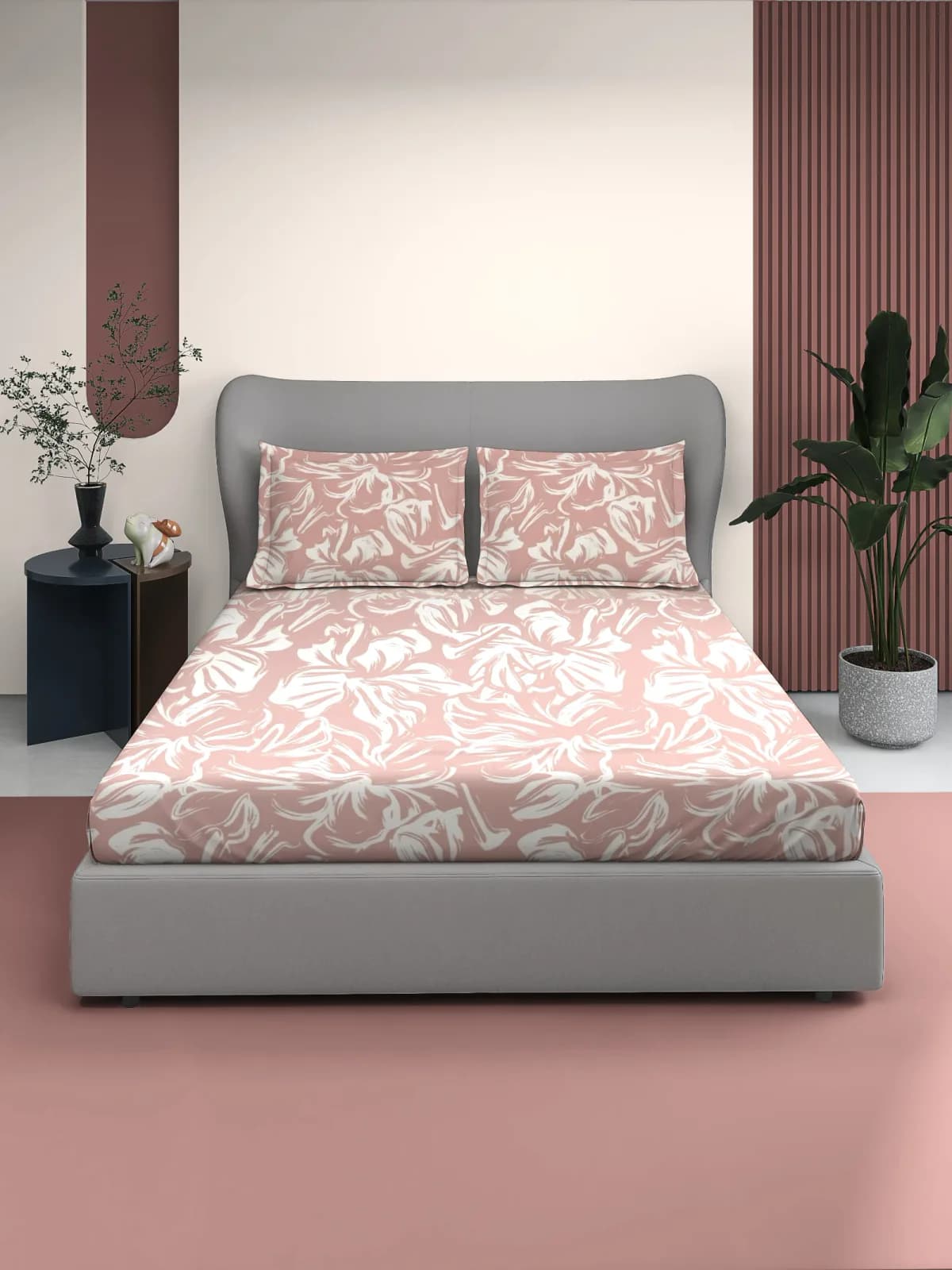 Fantasy 180 TC Cloud Cotton King Bedsheet Set – 108x108 inches