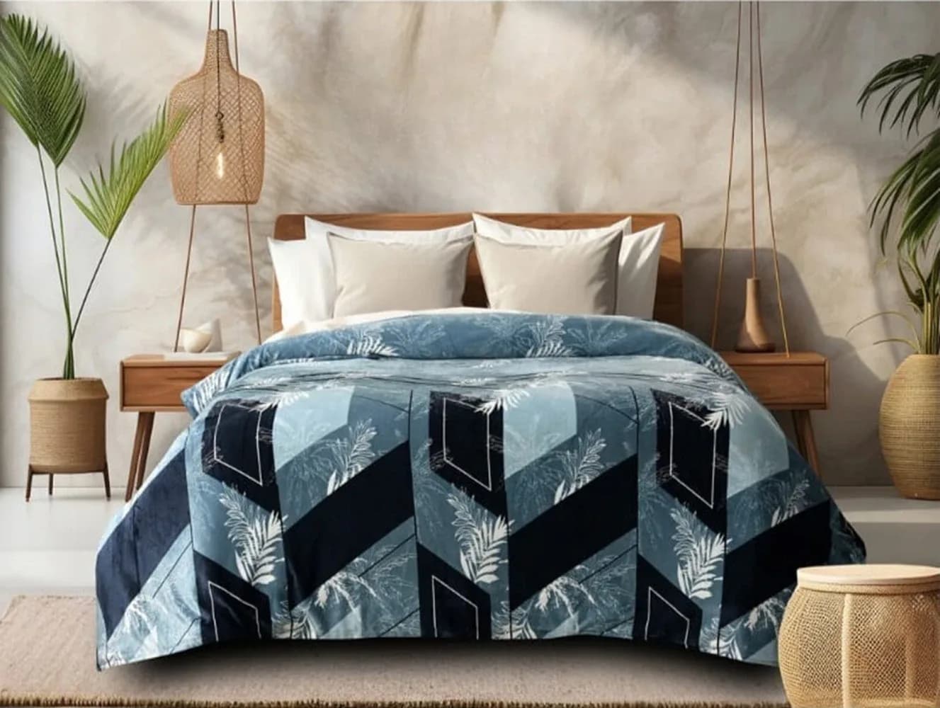 Faleno Collection Super-Warm Flannel Queen Bedding Set – Winter Bedding | 90x100 inches