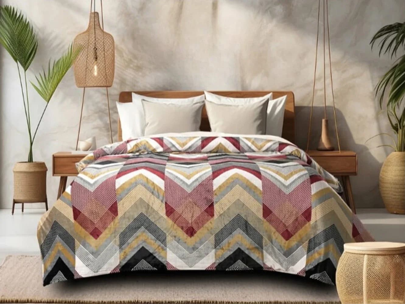Faleno Collection Super-Warm Flannel Queen Bedding Set – Winter Bedding | 90x100 inches