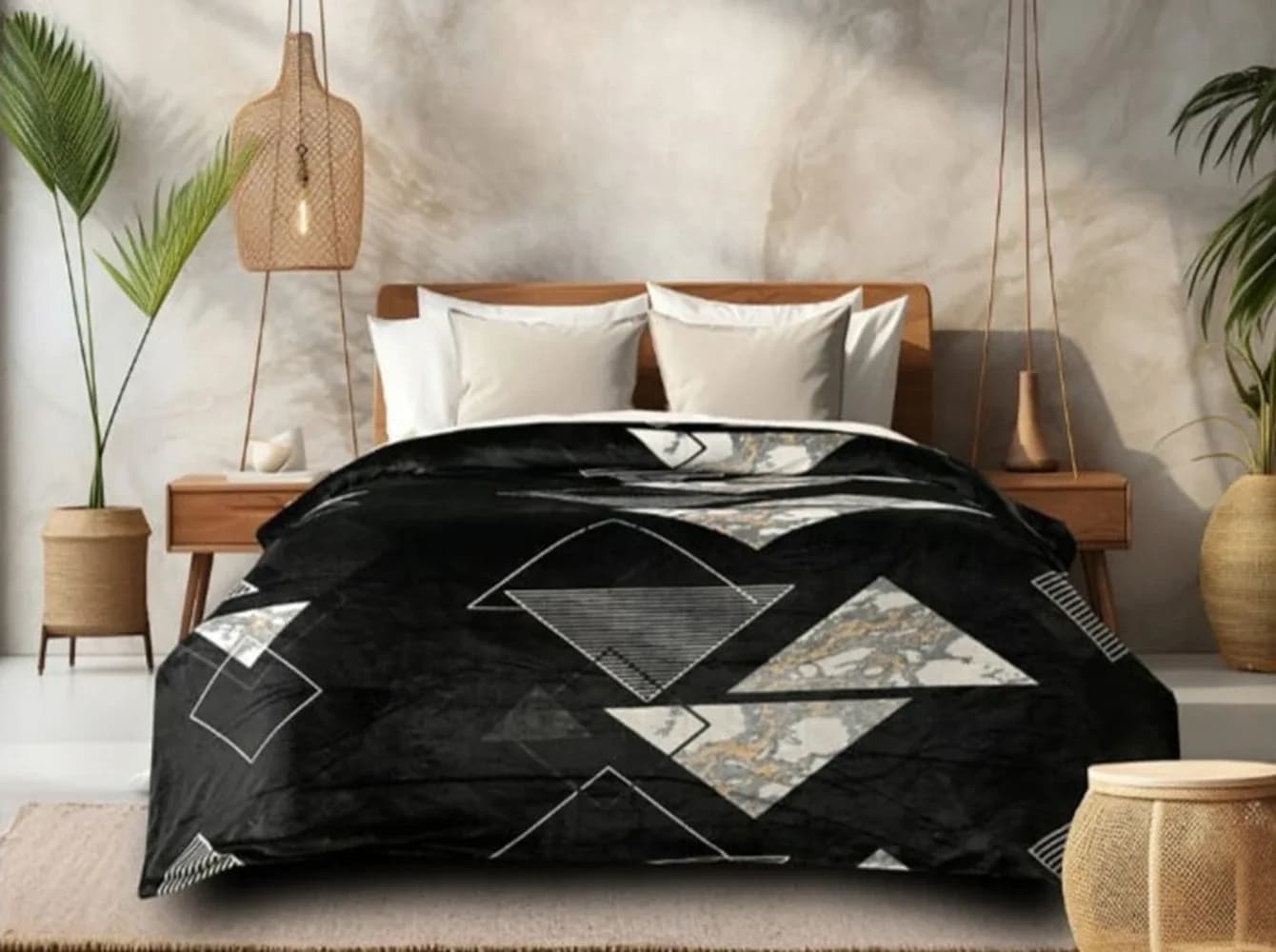 Faleno Collection Super-Warm Flannel Queen Bedding Set – Winter Bedding | 90x100 inches