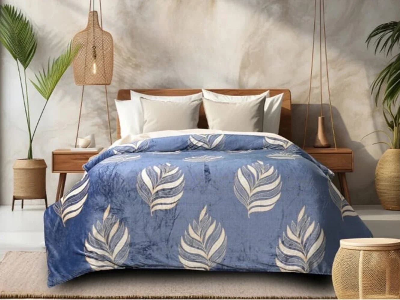 Faleno Collection Super-Warm Flannel Queen Bedding Set – Winter Bedding | 90x100 inches