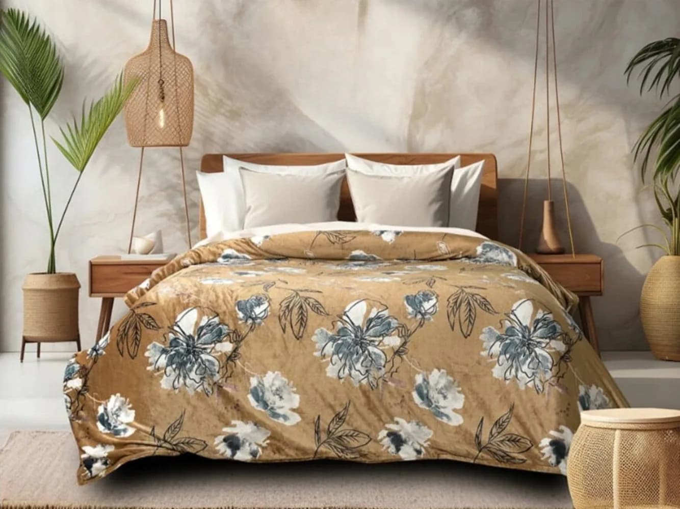 Faleno Collection Super-Warm Flannel Queen Bedding Set – Winter Bedding | 90x100 inches