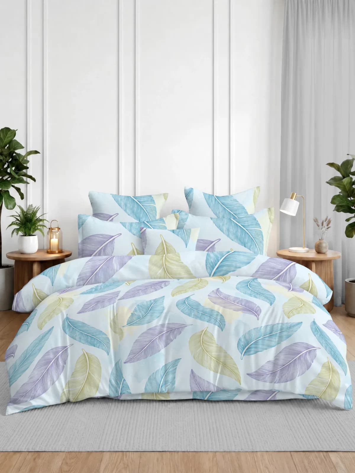 Rome Collection 210 TC Cloud Cotton King Bedsheet Set | 108x108 inches