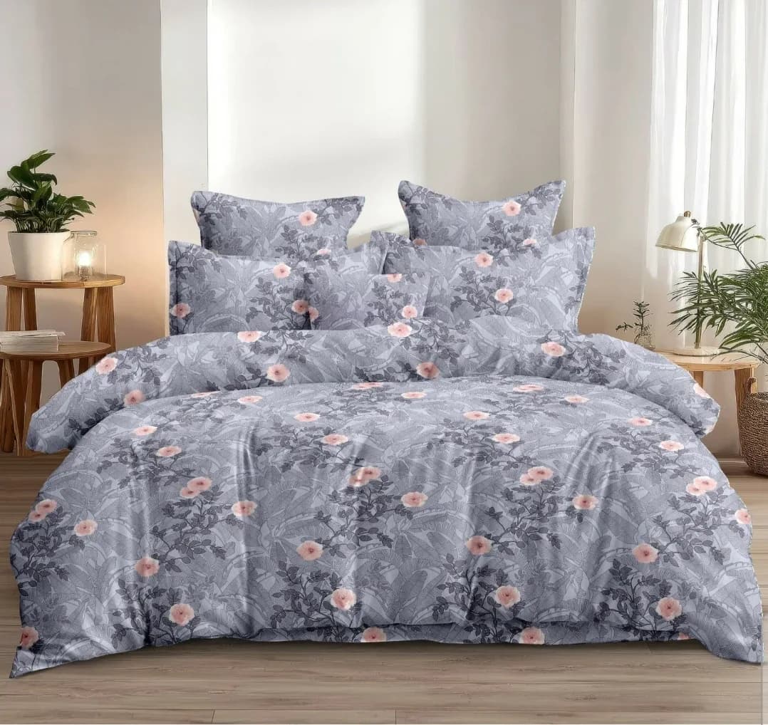 Rome Collection 210 TC Cloud Cotton King Bedsheet Set | 108x108 inches