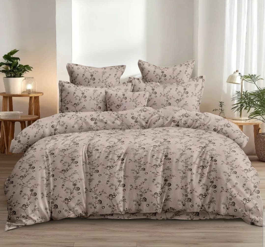 Rome Collection 210 TC Cloud Cotton King Bedsheet Set | 108x108 inches