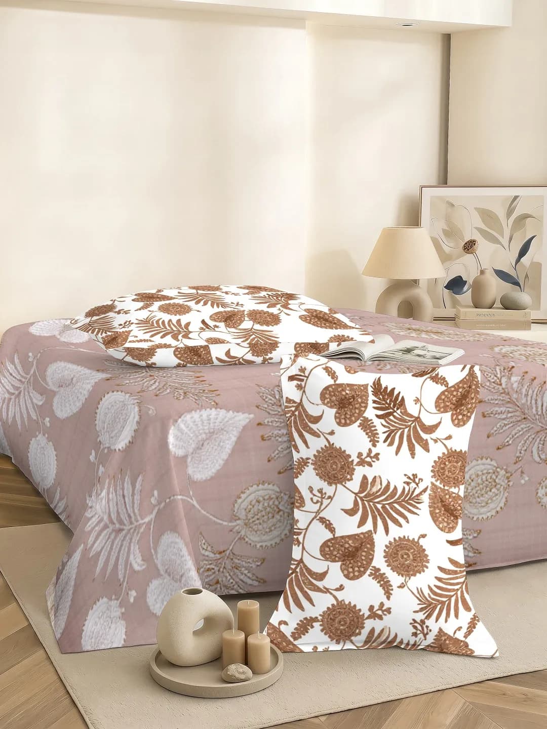 VERA 200 TC 100% PURE COTTON 3PC KING BEDDING SET