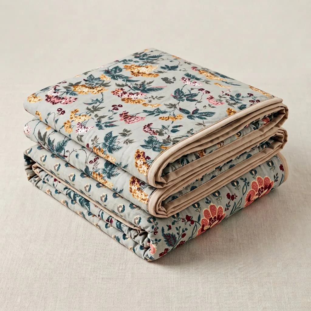 100% Pure Cotton Mulmul Double Bed Dohar