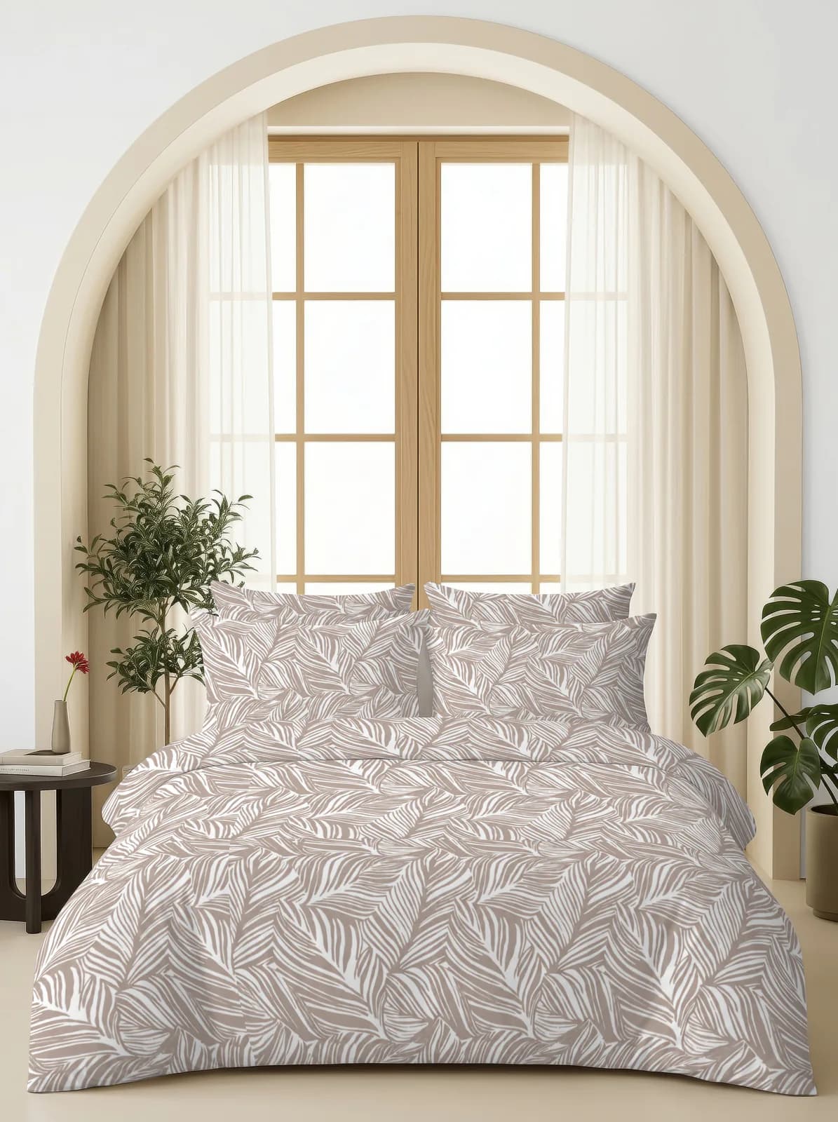 QHxHOMCOT Linen 100% Pure Linen Super King 3Pc Bedding Set | 110x112 Inches