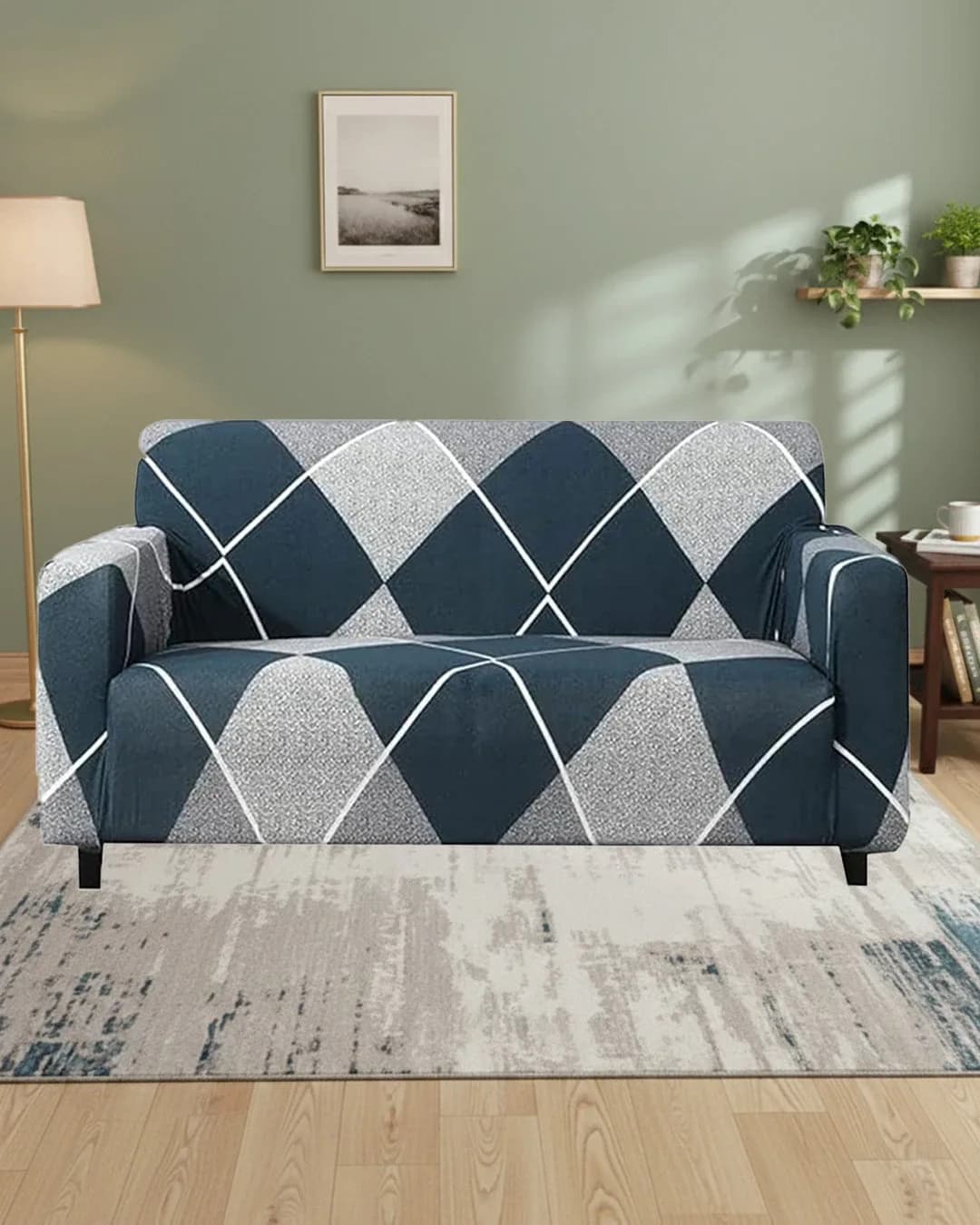 Elastic Fitted 3 Seater Sofa Cover