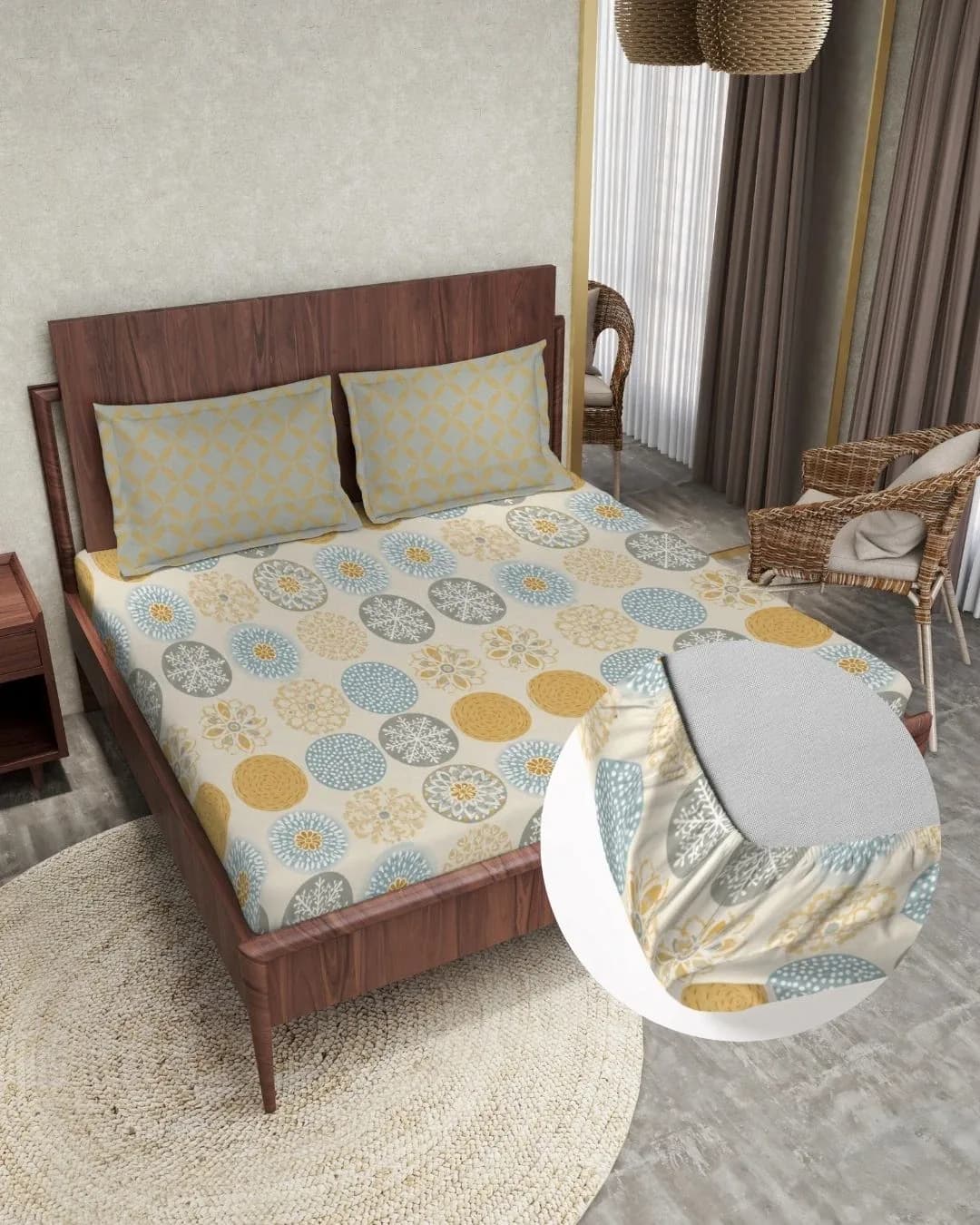 Posh A+B King Fitted Bedsheet